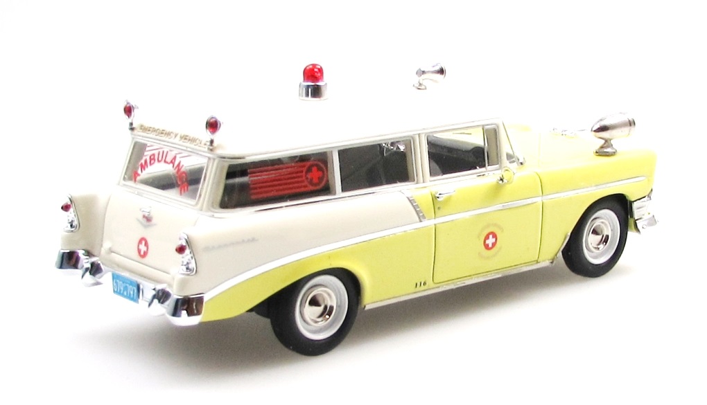 Chevrolet 210 Handyman Ambulance 1956 white/yellow 1:43 Esval Models