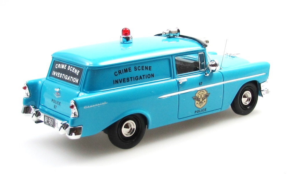 Chevrolet 150 Van Police 1956 blue/black 1:43 Esval Models
