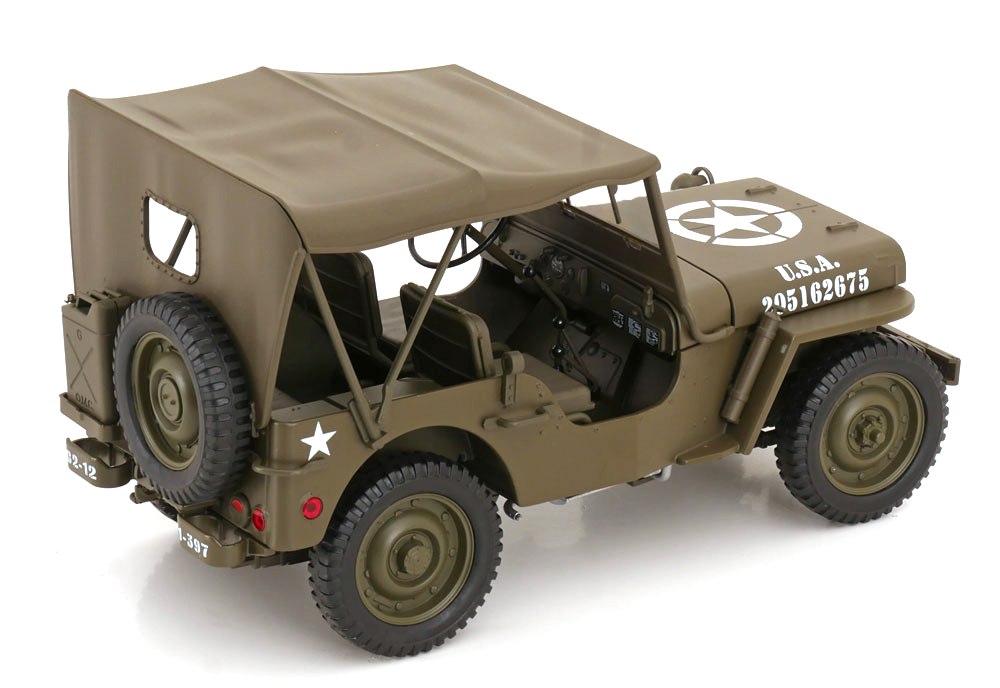 Jeep Willys US ARMY 1/4 Truck green 1:18 Welly
