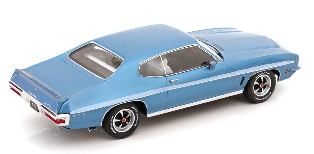 Pontiac Lemans GTO 1972 light blue metallic 1:18 KK Scale