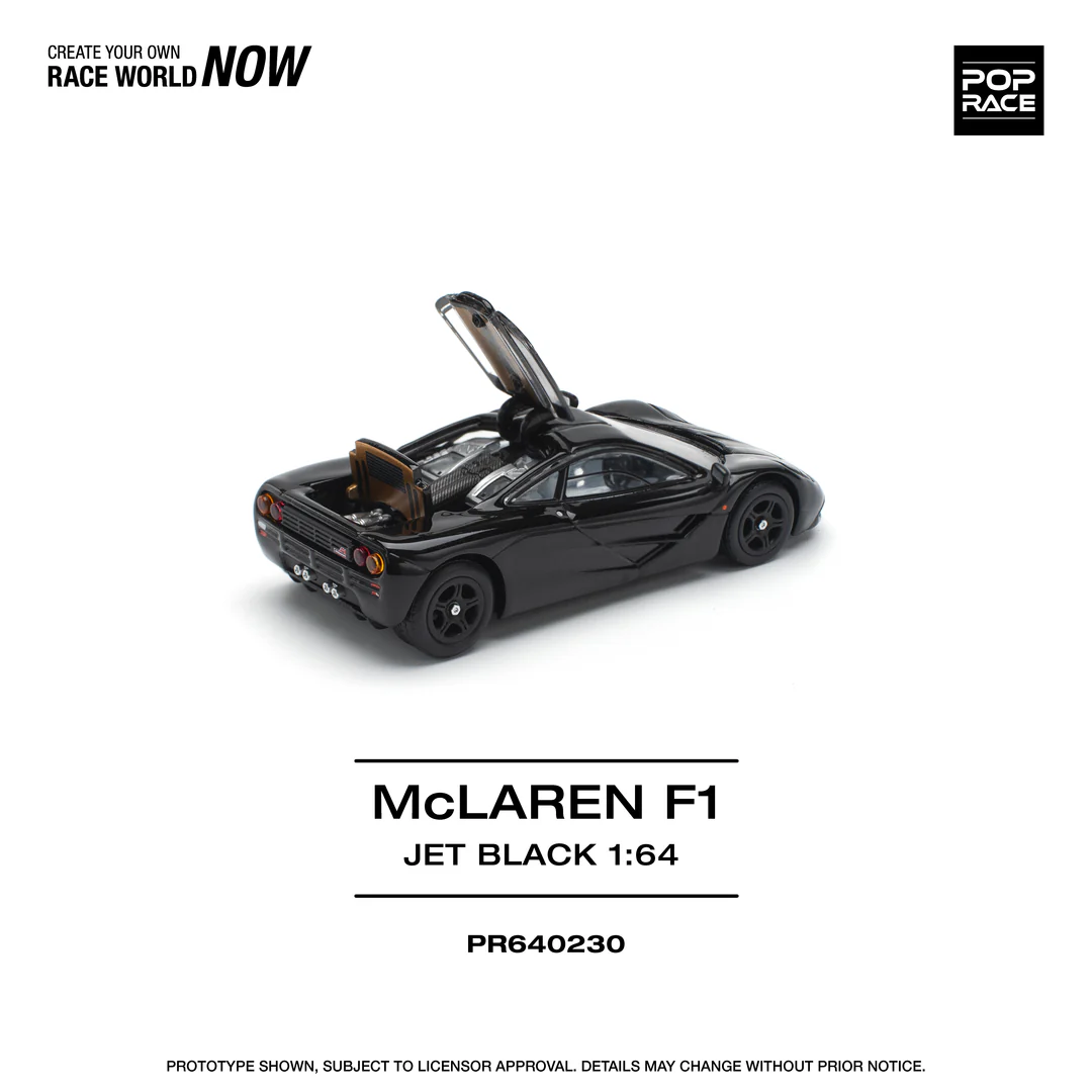 McLaren F1 jet black 1:64 Pop Race