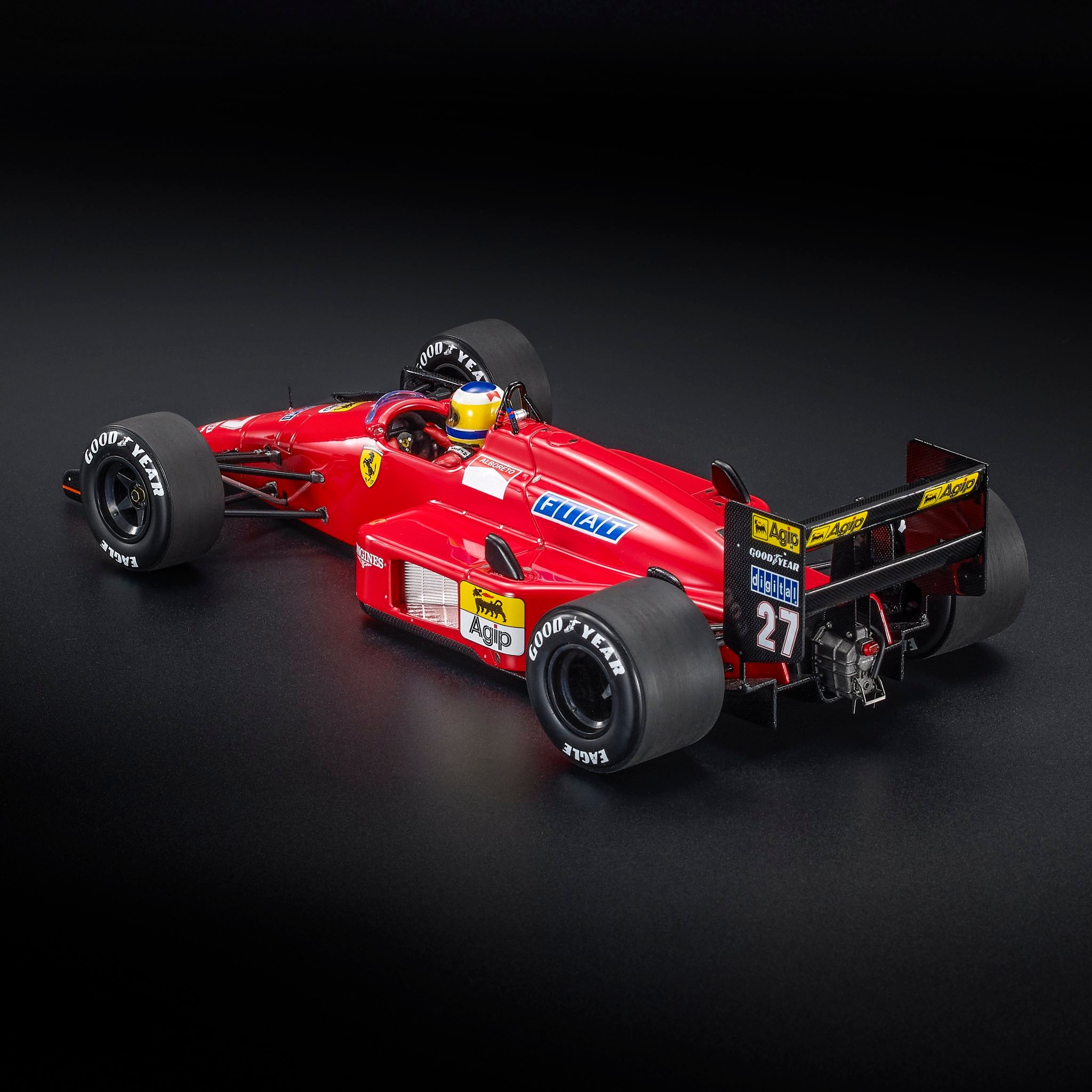 Ferrari F1 87 #27 M.Alboreto 2nd Australian GP 1987 with Pilot Figure 1:18 GP Replicas