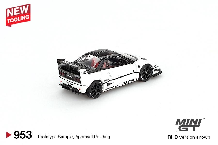 Mazda AZ-1 Liberty Walk LB40 White 1:64 Mini GT