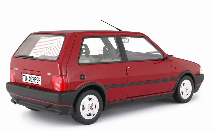 Fiat Uno Turbo i.e. 1.4 1990 red 1:18 Laudoracing Model