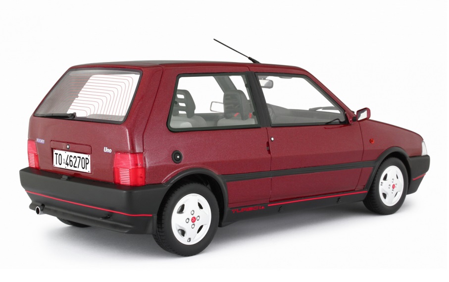 Fiat Uno Turbo i.e. 1.4 1990 red metallic 1:18 Laudoracing Model