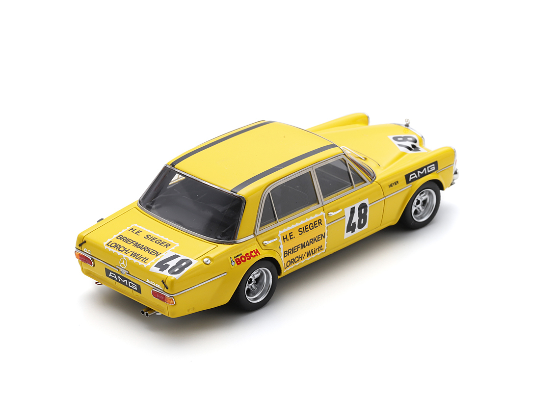 Mercedes-Benz 300 SEL 6.8 AMG #48 H.Heyer Test Drive 24H Le Mans 1972 1:43 Spark