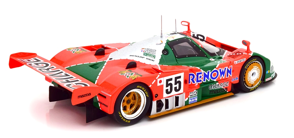 Mazda 787B 2.6L #55 Gachot/Herbert/Weidler Winner 24H Le Mans 1991 1:18 KK Scale