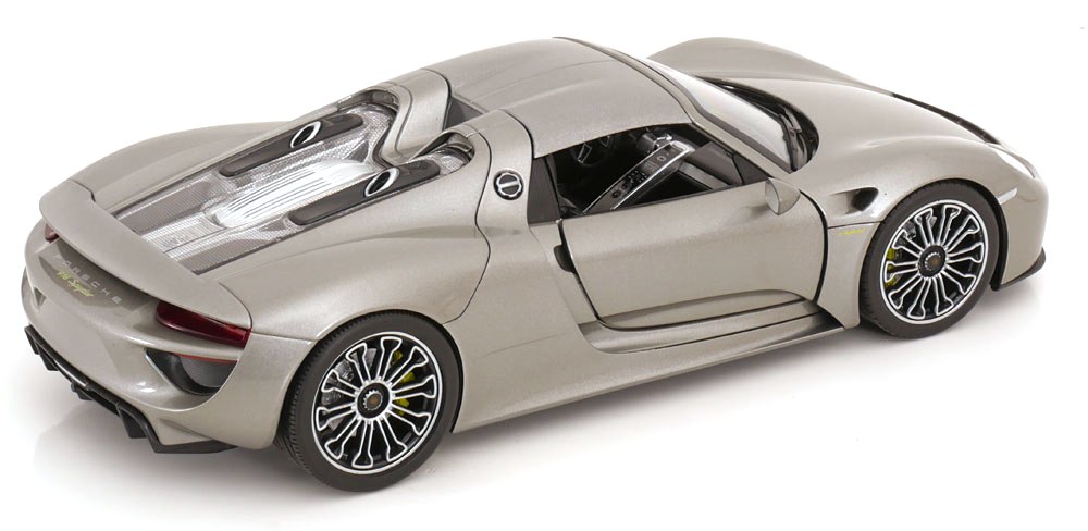 Porsche 918 Spyder Hard-Top 2012 grey 1:18 Welly