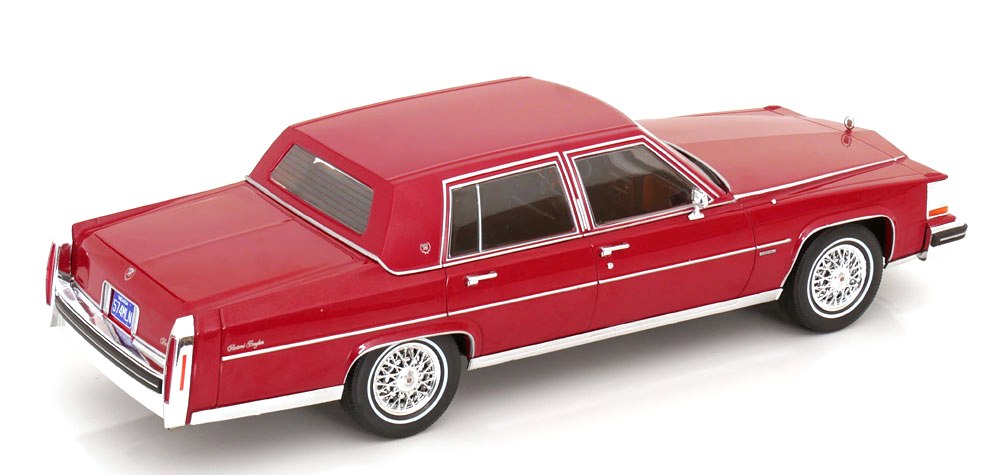 Cadillac Fleetwood Brougham 1982 dark red 1:18 MCG Modelcar Group