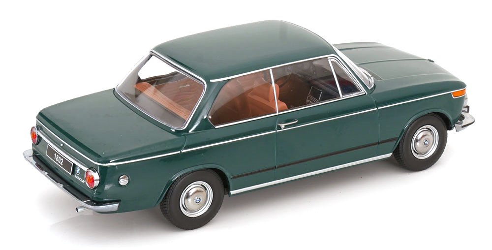 BMW 1802 1-Series Facelift 1971 dark green 1:18 KK Scale