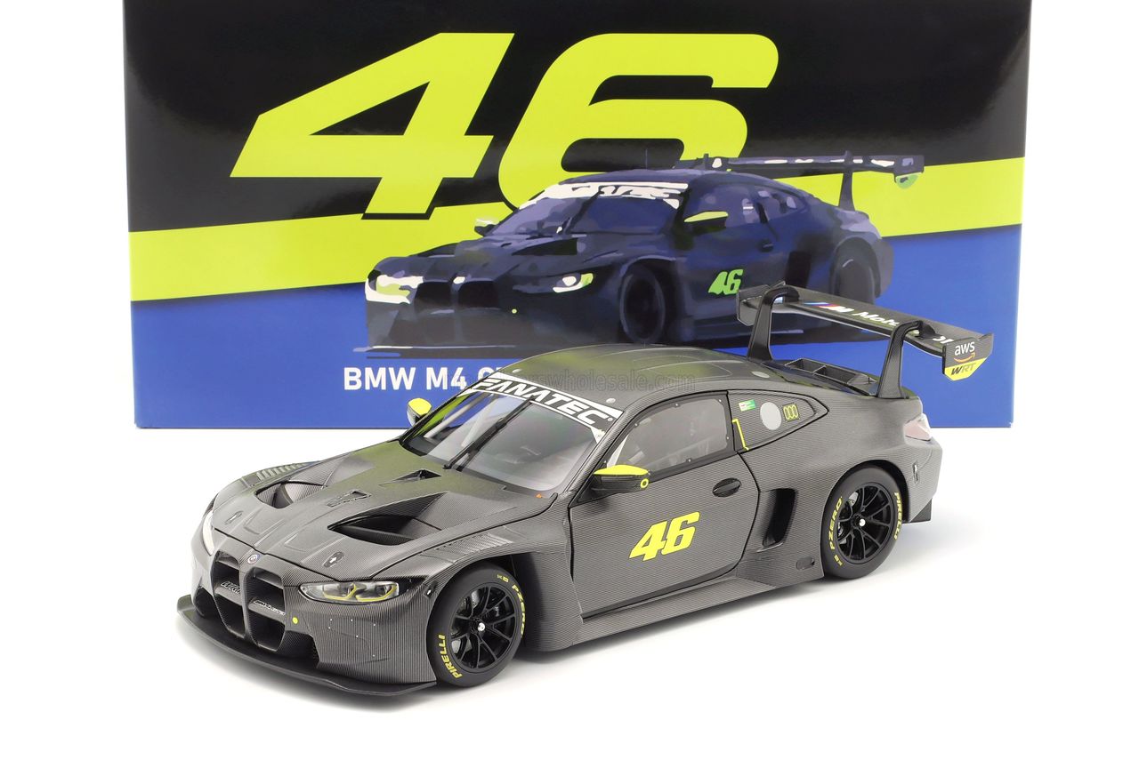 BMW M4 GT3 Team WRT #46 Valentino Rossi Test Misano Marzo 2024 1:18 Minichamps