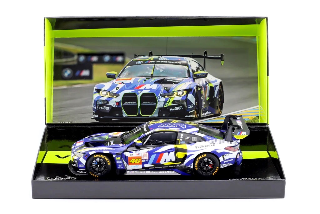 BMW M4 GT3 Team WRT #46 Rossi/Martin/Al Harthy 24h Le Mans 2024 1:18 Minichamps