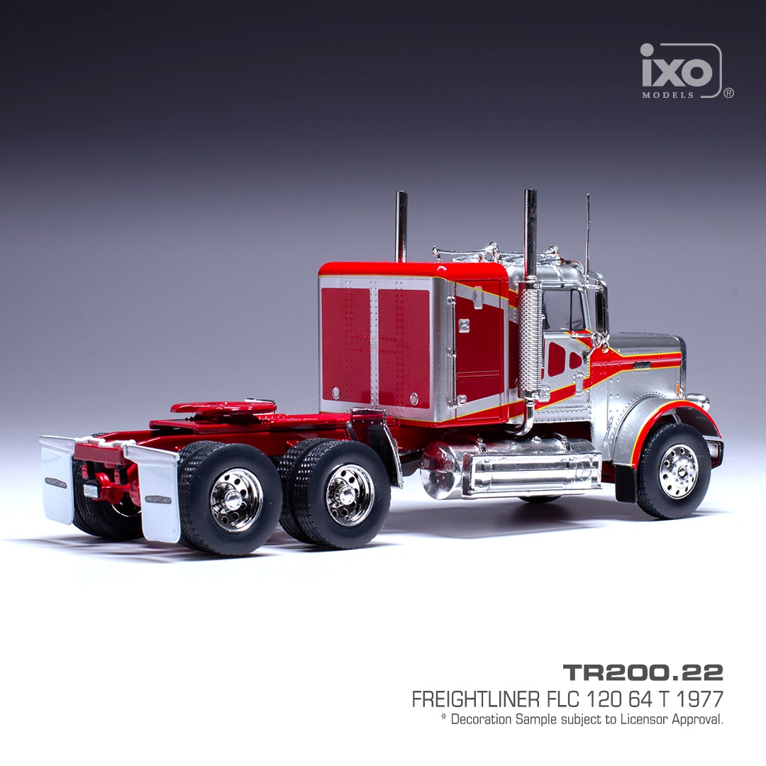 Freightliner FLC 120 64 T 1977 silver/red 1:43 Ixo Models