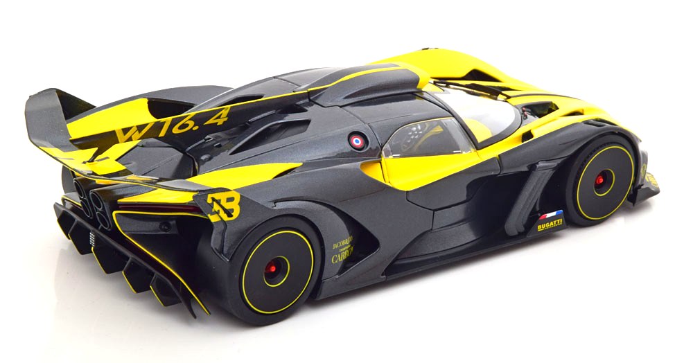 Bugatti Bolide W16 8.0 2020 yellow 1:18 Bburago