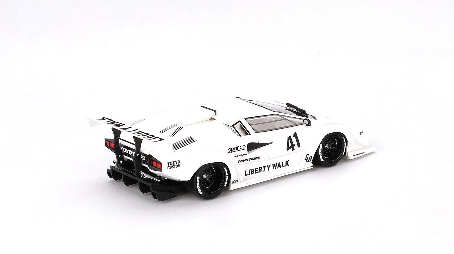 Lamborghini Countach LB-Works White Tokyo Auto Salon 2024 1:43 TSM Model