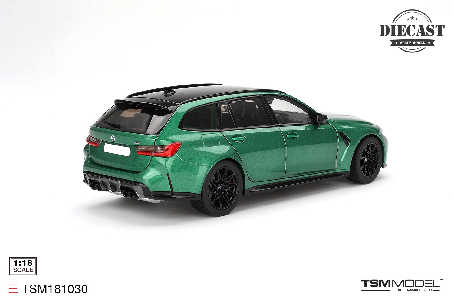 BMW M3 Touring G81 2023 Isle of Man green metallic 1:18 TSM Model