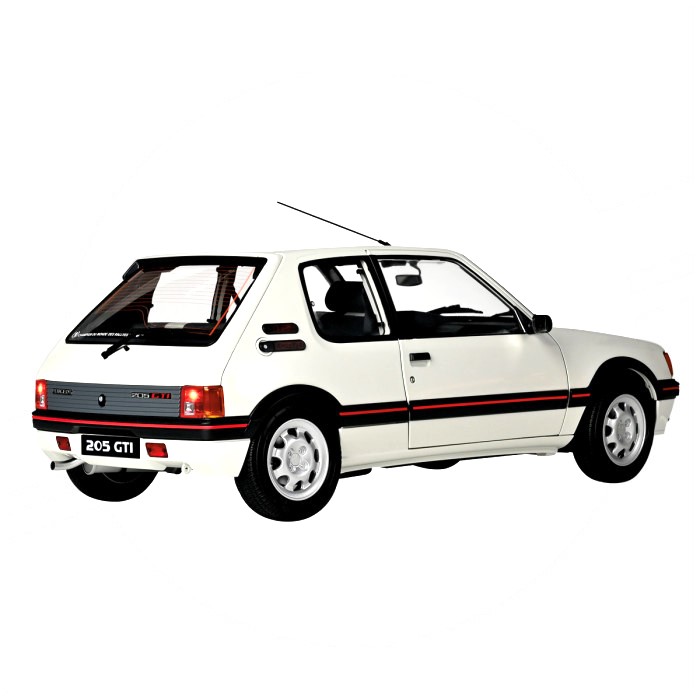 Peugeot 205 GTI white 1:8 Ixo Models 