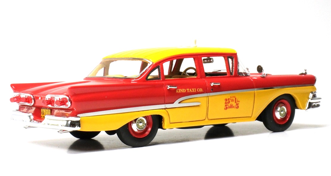 Ford USA Custom 300 Taxi 1958 red/yellow 1:43 Goldvarg Collection