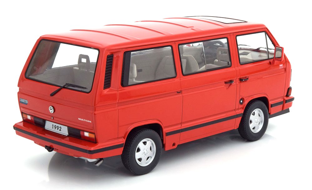 Volkswagen T3 Multivan 1992 red 1:18 KK Scale