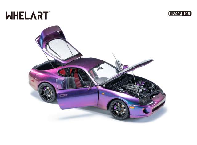 Toyota Supra A80 LHD midnight purple 1:18 Whelart