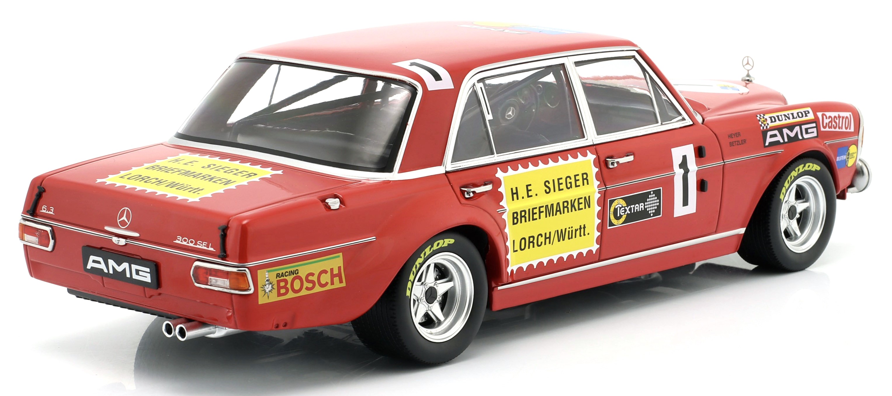 Mercedes-Benz 300 SEL 6.8 #1 Heyer/Betzler 24H Nürburgring 1972 1:18 Werk83
