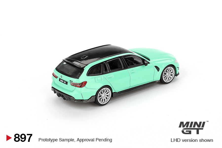 BMW M3 Touring (G81) Mint Green 1:64 Mini GT