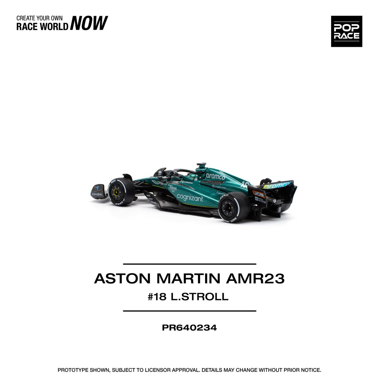 Aston Martin AMR23 #18 Lance Stroll 1:64 Pop Race