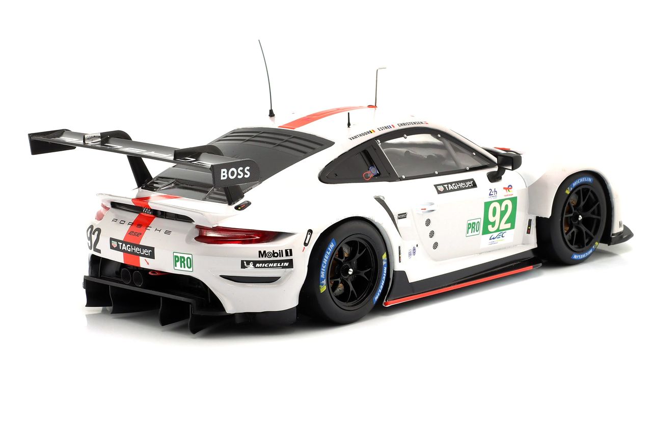 Porsche 911 991-2 RSR-19 4.2L Team Porsche GT #92 M.Christensen/K.Estre/L.Vanthoor 24H Le Mans 2022 1:18 Ixo Models