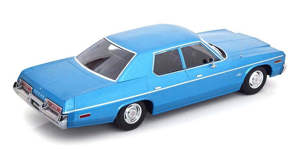 Dodge Monaco 1974 light blue metallic 1:18 KK Scale