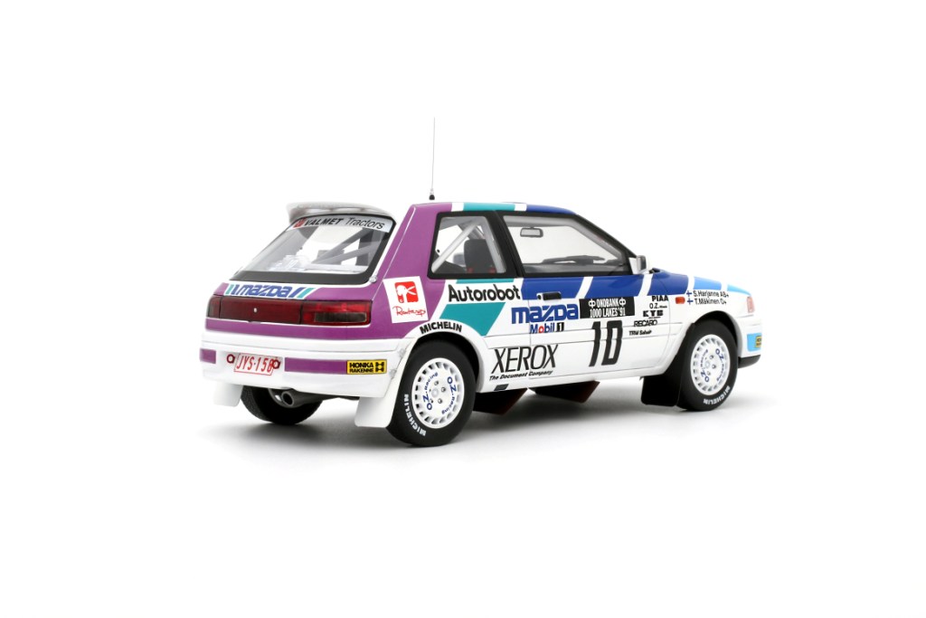 Mazda 323 GTX Gr.A #10 T. Mäkinen 1000 Lakes Rally 1991 1:18 OttOmobile