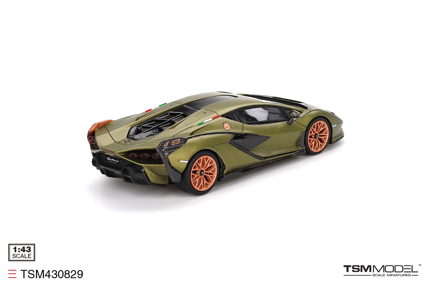 Lamborghini Sian FKP 37 2022 verde gea matt 1:43 TSM Model
