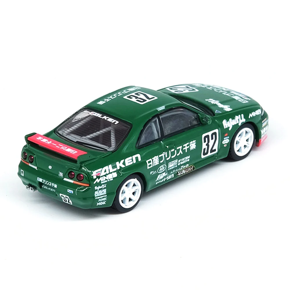 Nissan Skyline GT-R R33 #32 Prince Chiba Falken N1 Super Endurance Series Tokachi 24H 1996 1:64 Inno Models