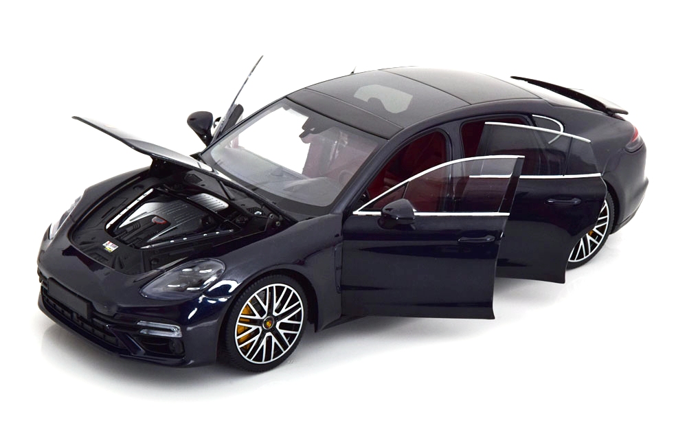 Porsche Panamera Turbo S 2020 blue metallic 1:18 Minichamps 