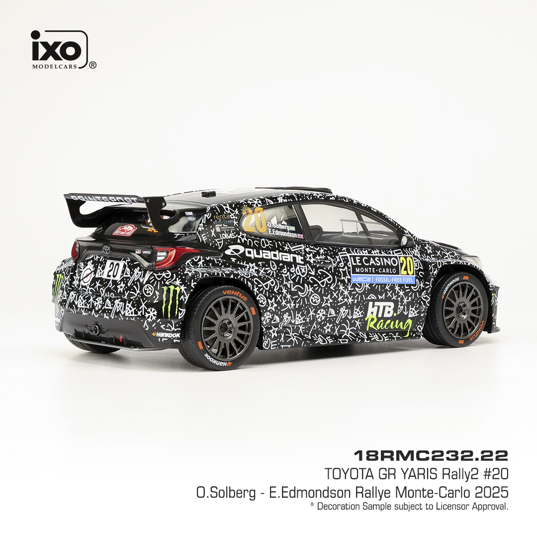 Toyota GR Yaris Rally2 #20 O.Solberg/E.Edmondson Rally Monte-Carlo 2025 1:18 Ixo Models