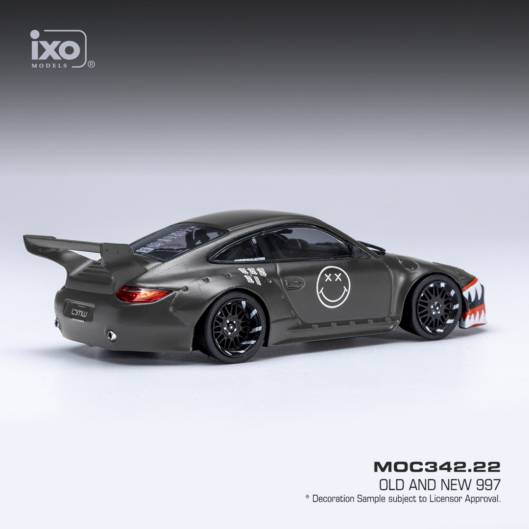 Porsche 911 997 Old&New 2020 grey 1:43 Ixo Models