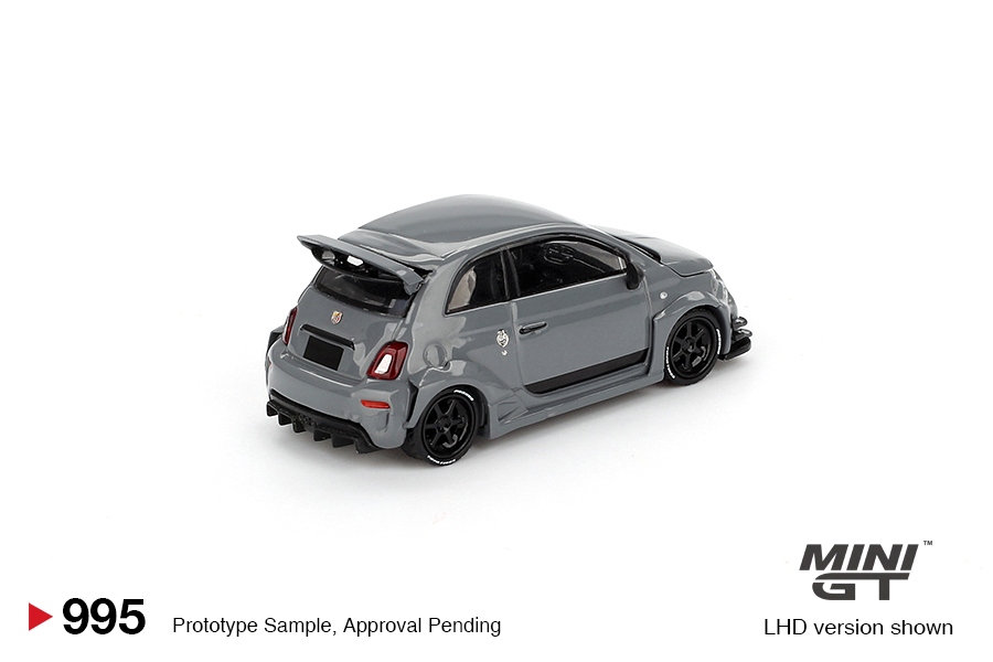 Fiat Abarth 595 LB-WORKS x Abas Works grey 1:64 Mini GT