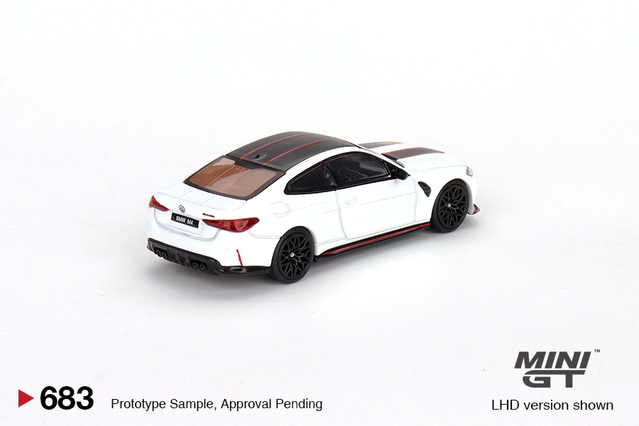 BMW M4 CSL Alpine white 1:64 Mini GT