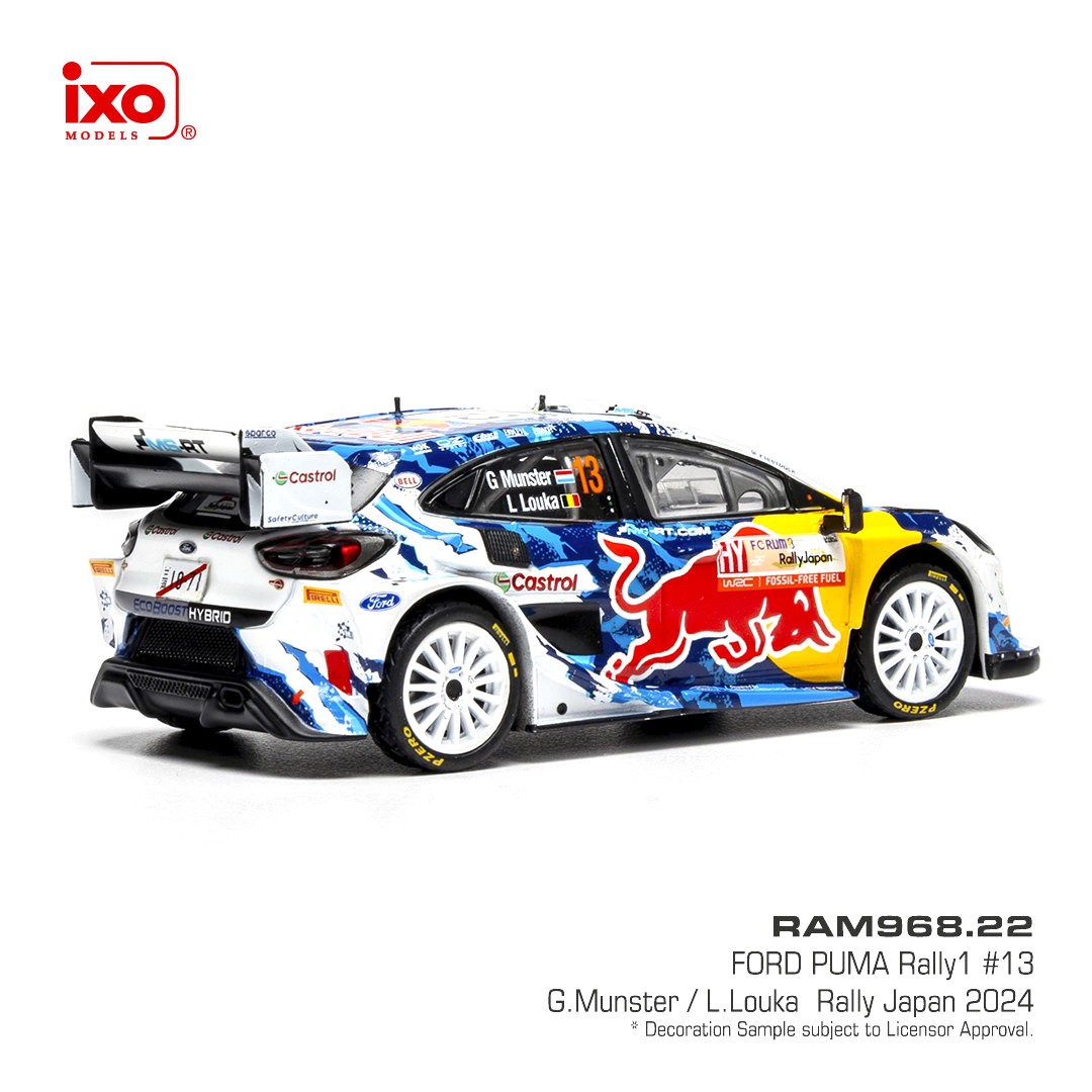 Ford Puma Rally1 #13 Munster/Louka Rally WM Rally Japan 2024 1:43 Ixo Models
