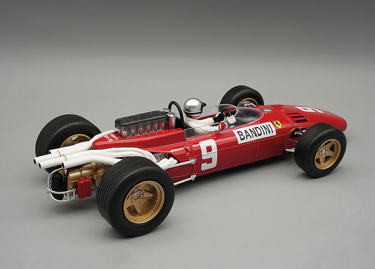 Ferrari F1 312 #9 L.Bandini German GP 1966 with Pilot Figure 1:18 Tecnomodel