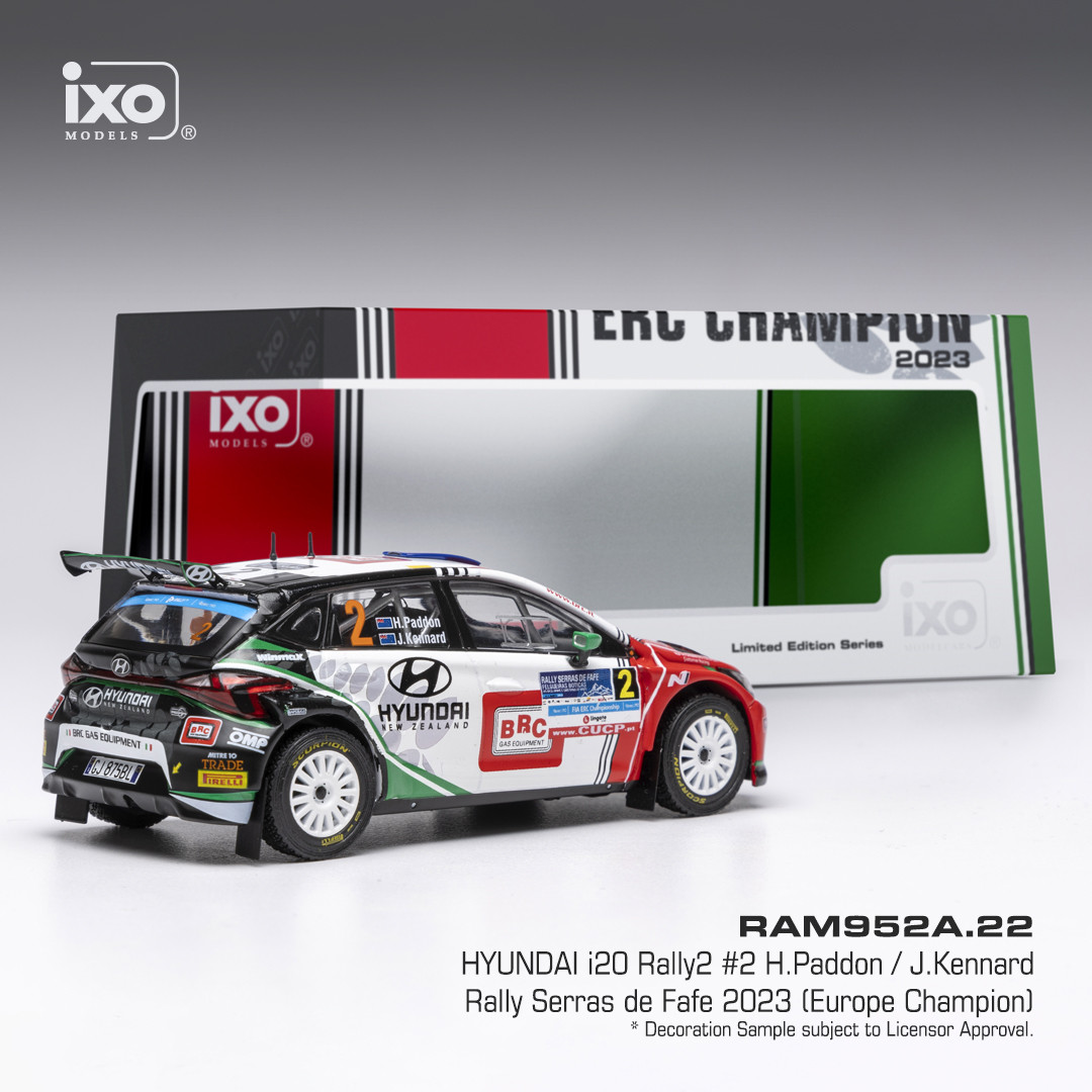 Hyundai i20 N Rally 2 #2 Paddon/Kennard Rally Serras de Fafe 2023 1:43 Ixo Models