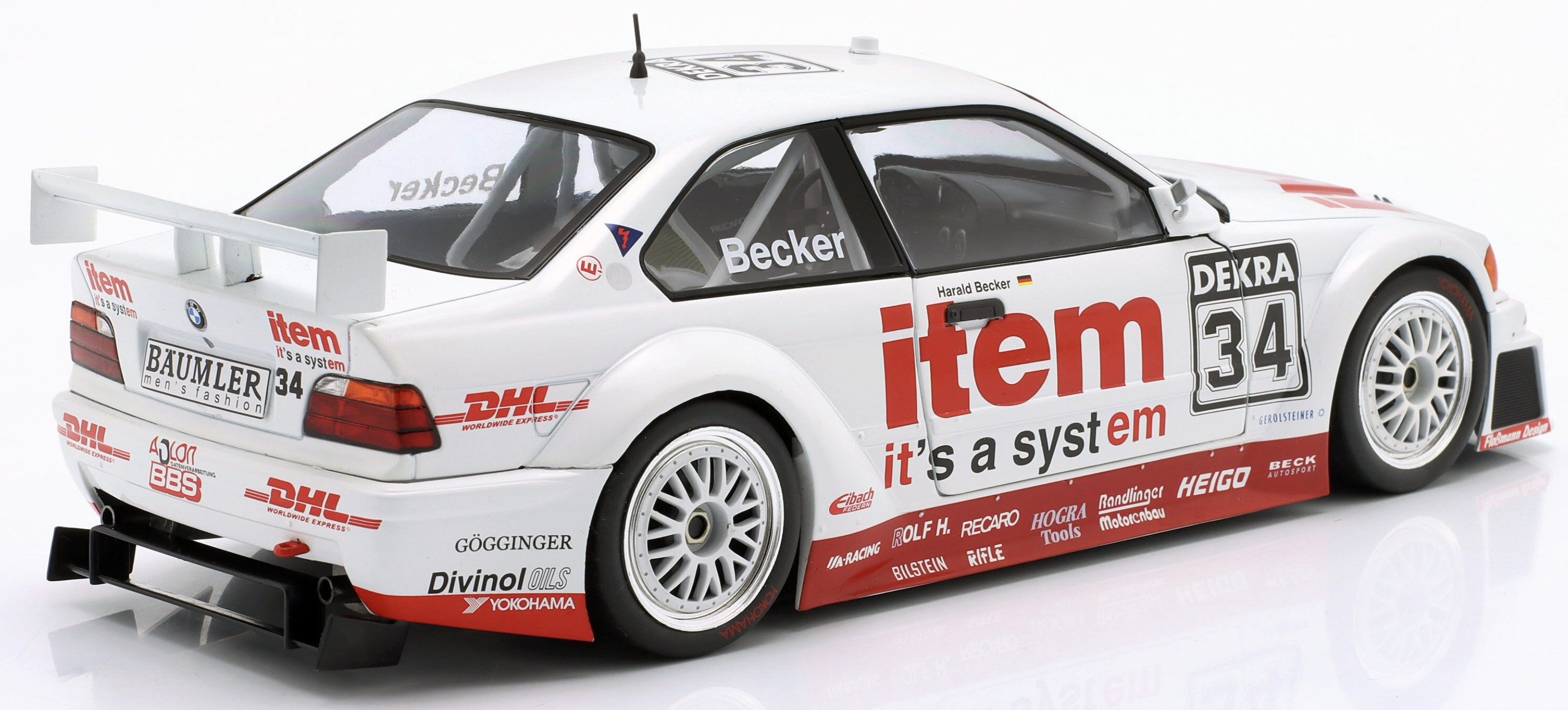 BMW 325i Coupe E36 DTM #34 H.Becker DTM 1994 1:18 Werk83