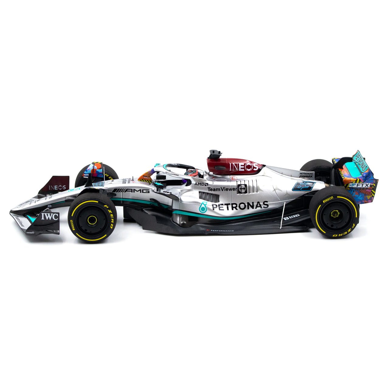Mercedes-AMG F1 W13 #63 G. Russell 5th Miami GP 2022 1:18 Minichamps