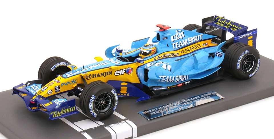 Renault F1 Team R26 #1 Fernando Alonso Brazil GP 2006 World Champion 1:18 Minichamps 