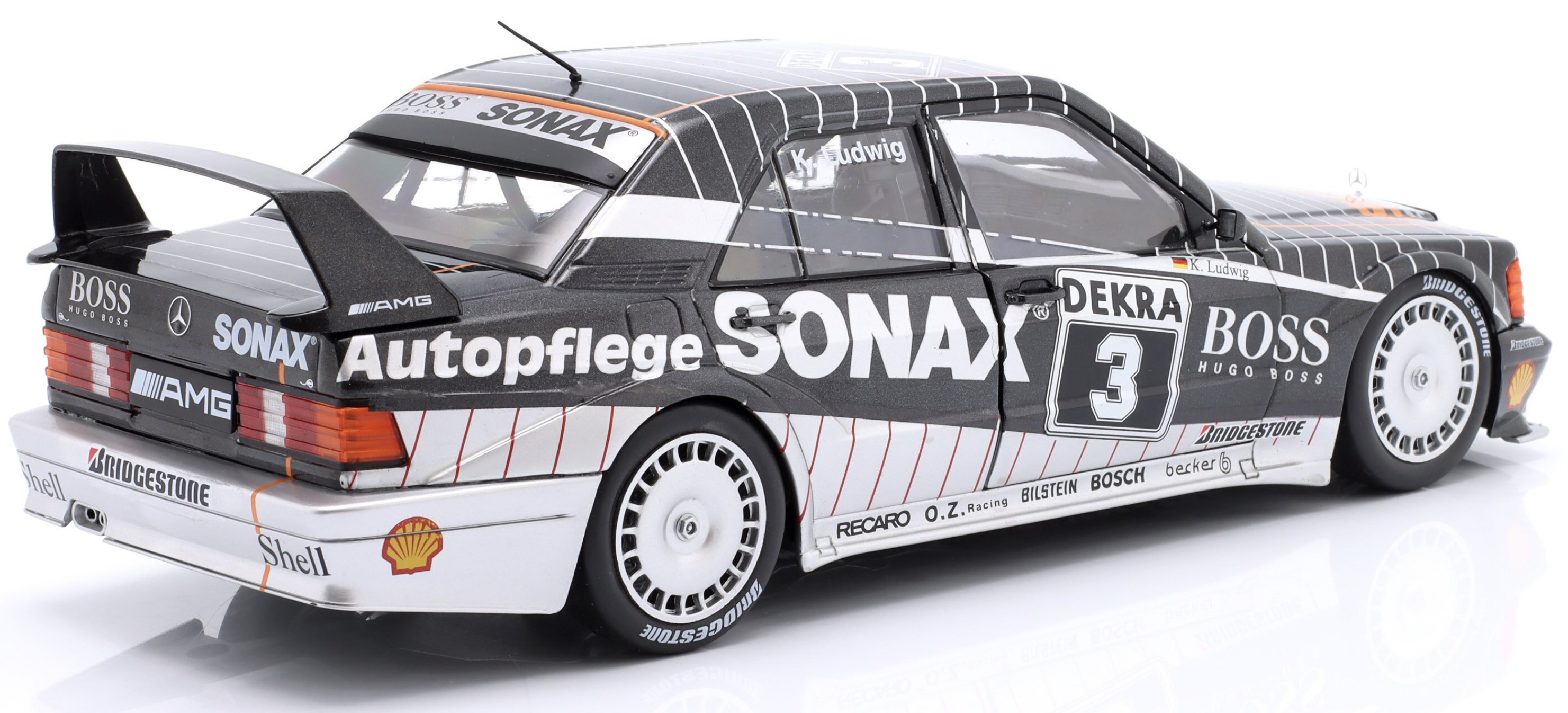 Mercedes-Benz 190E 2.5-16 Evo II #3 K.Ludwig DTM Champion 1992 1:18 Werk83