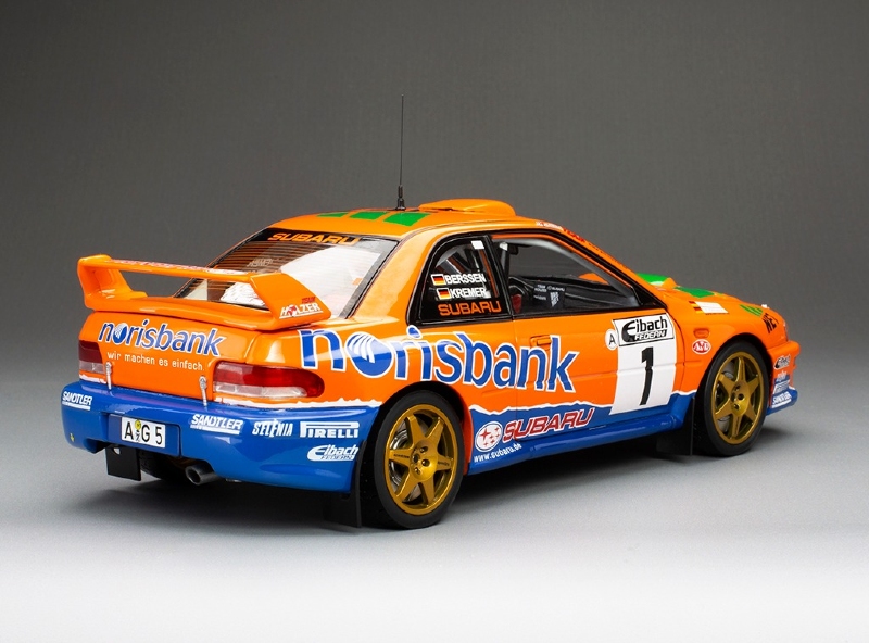 Subaru Impreza WRC S5 #1 A.Kremer/F.Berßen Winner ADAC Rallye Deutschland 1999 1:18 Sun Star