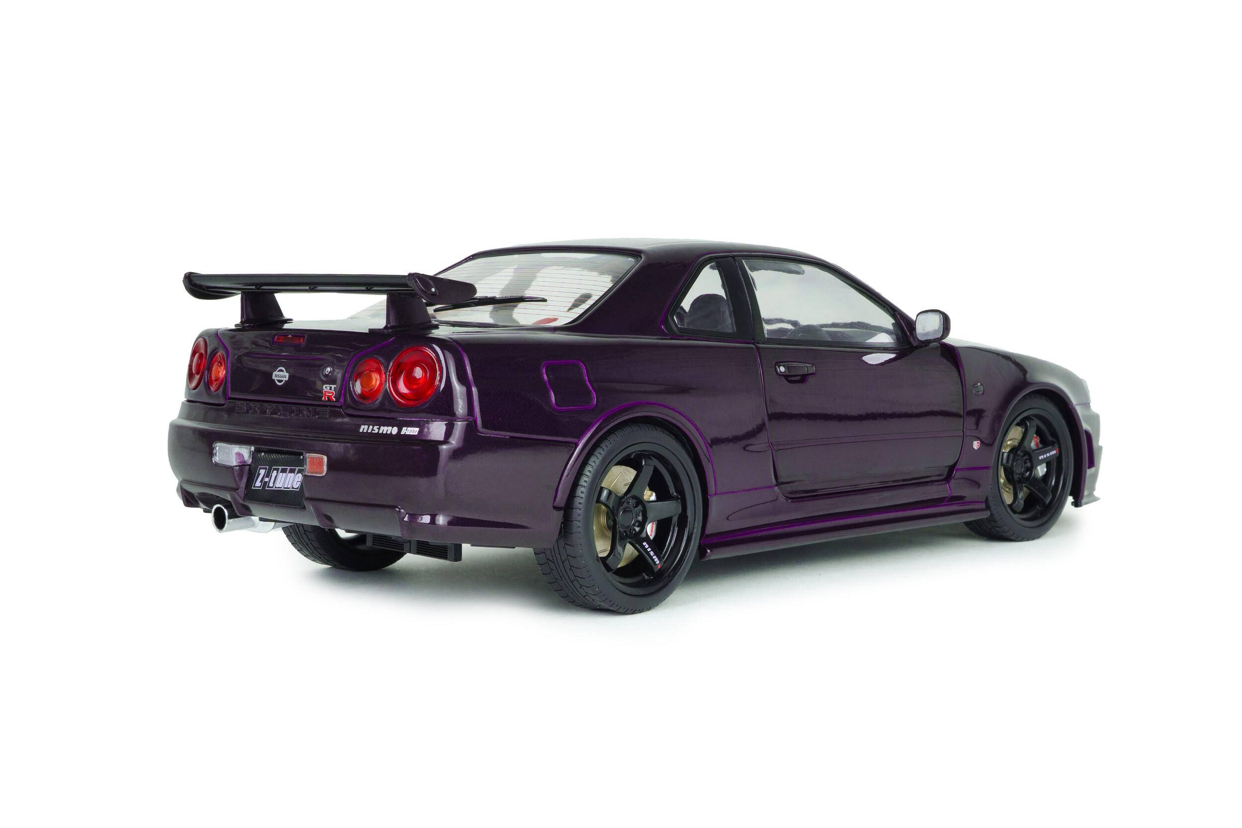 Nissan Skyline R34 GT-R Z Tune 1999 midnight purple 1:18 Solido