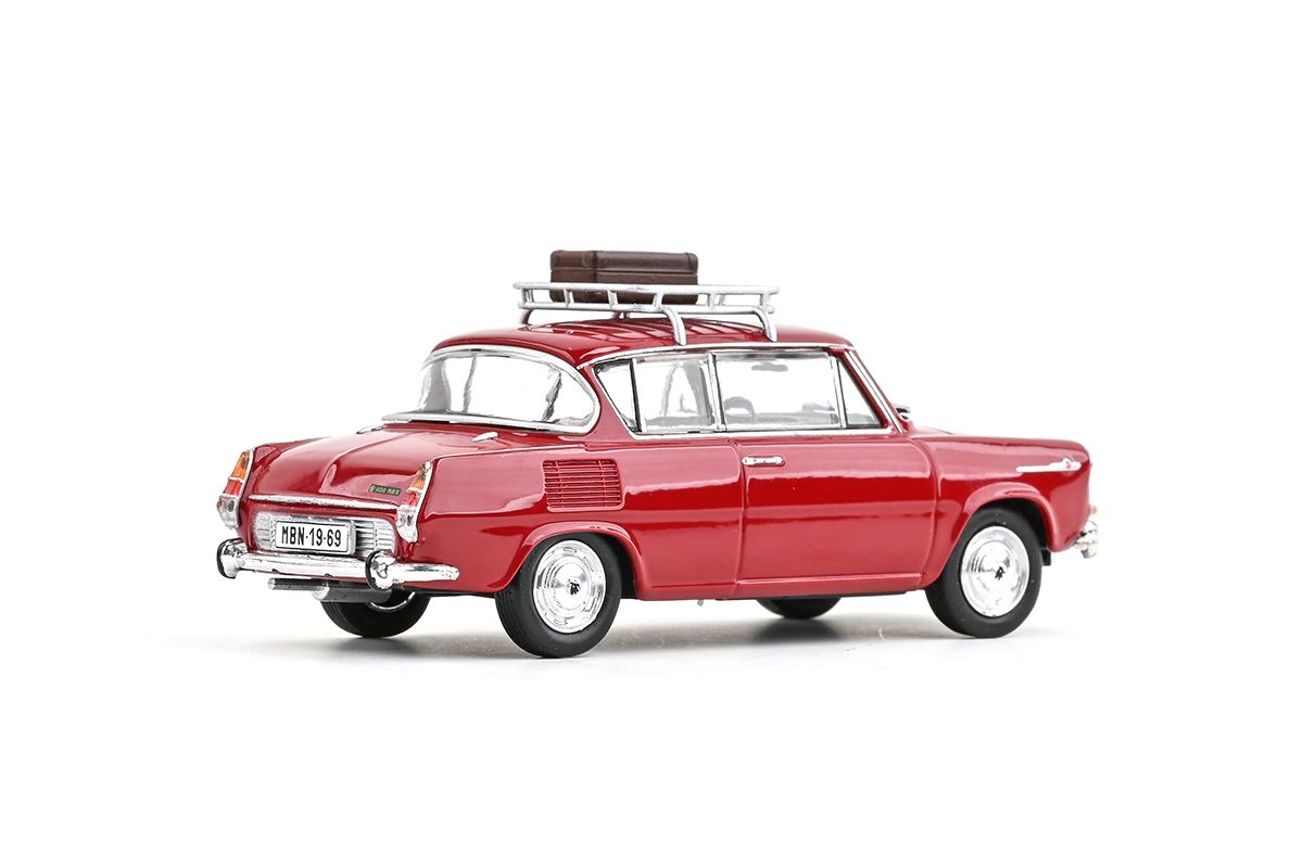 Škoda 1100MBX 1969 červená rubínová 1:43 Abrex