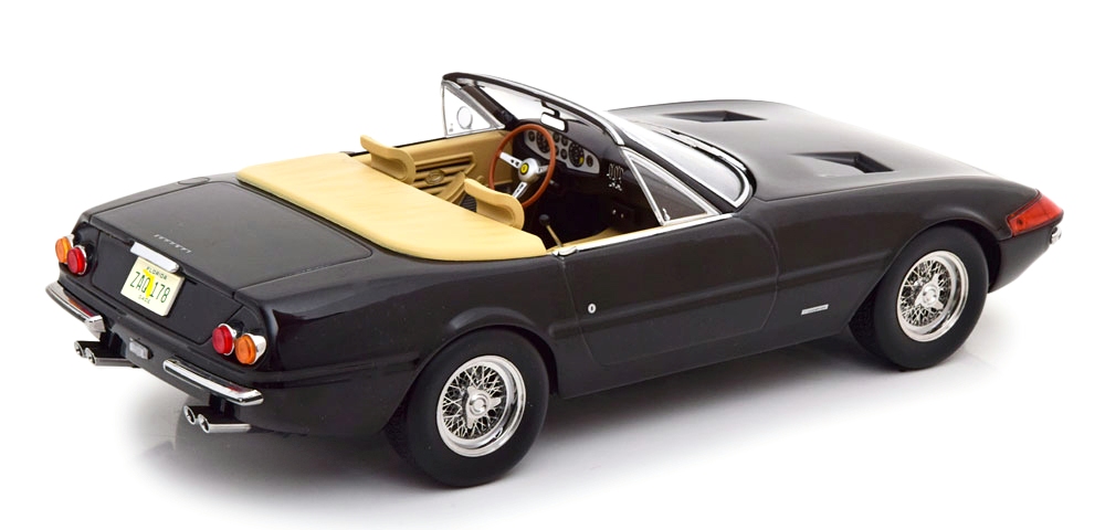 Ferrari 365 GTB Daytona Spyder 1969 black 1:18 KK Scale