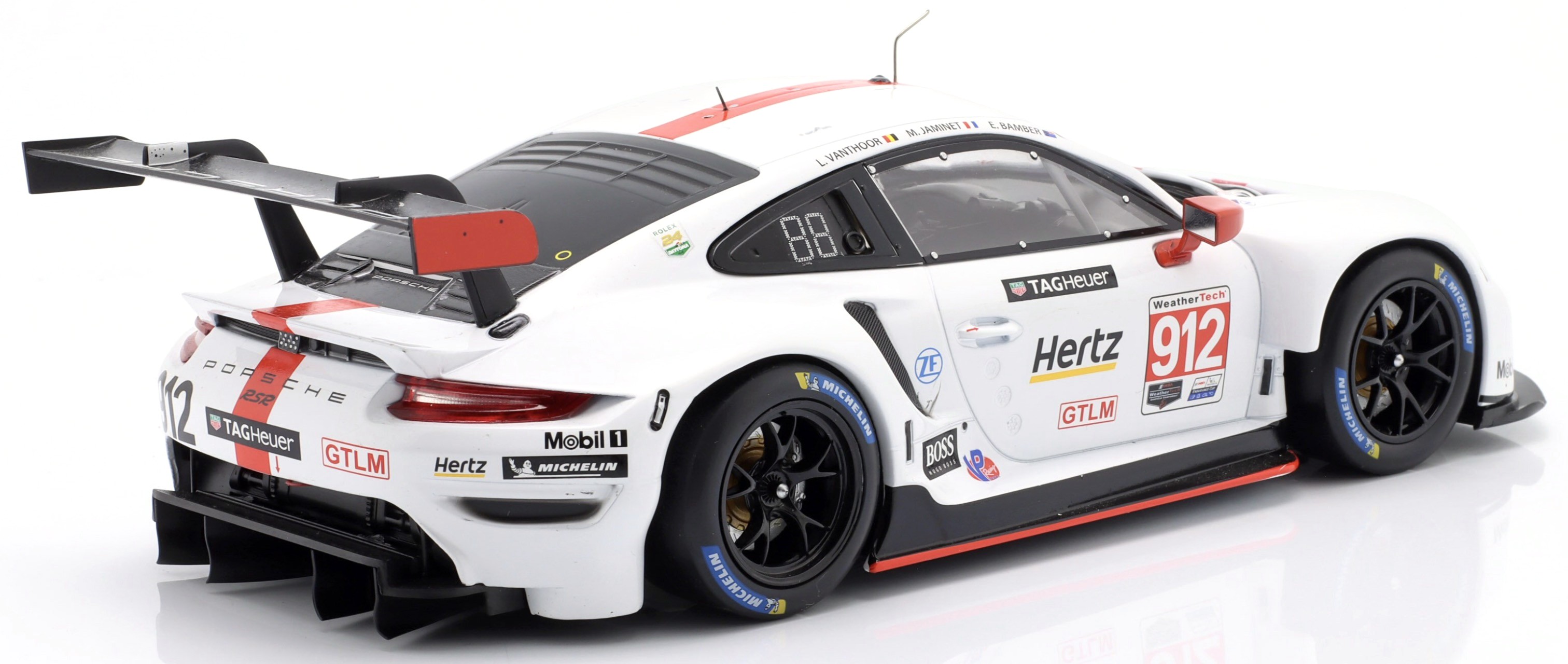 Porsche 991 RSR Porsche GT Team #912 2nd GTLM 24H Daytona 2020 1:18 Ixo Models