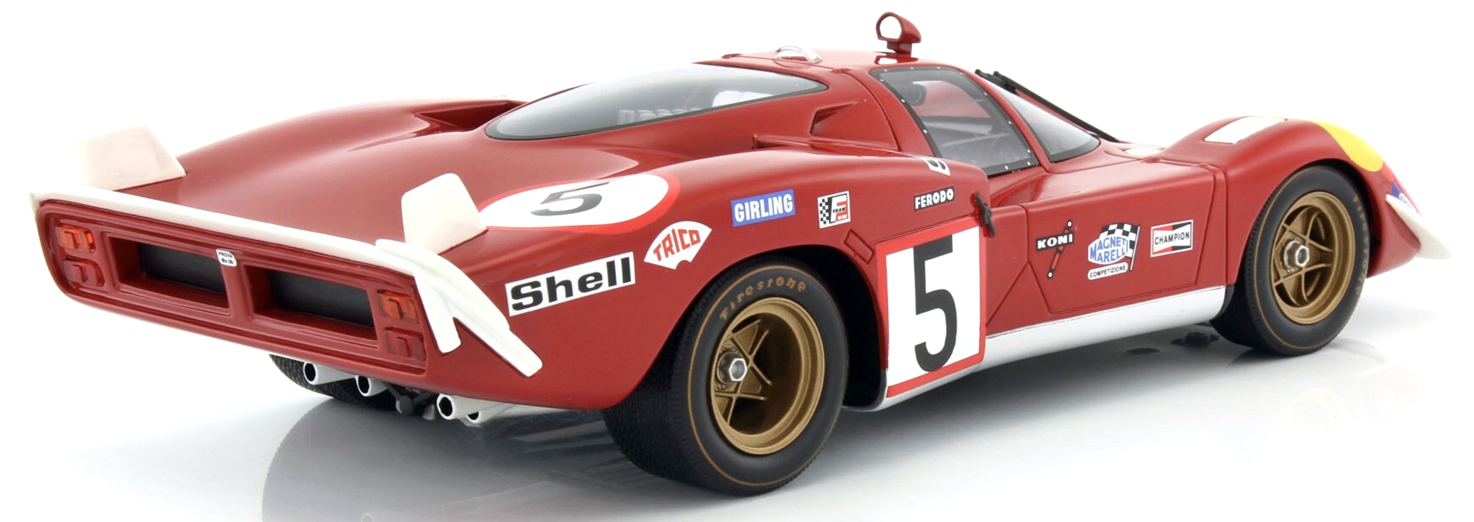 Ferrari 512S 5.0L V12 Team SEFAC Spa Ferrari #5 Ickx/Schetty 24H Le Mans 1970 1:18 Werk83